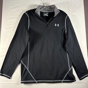 Under Armour Pullover Black ColdGear 1/4 Zip Long Sleeve Small